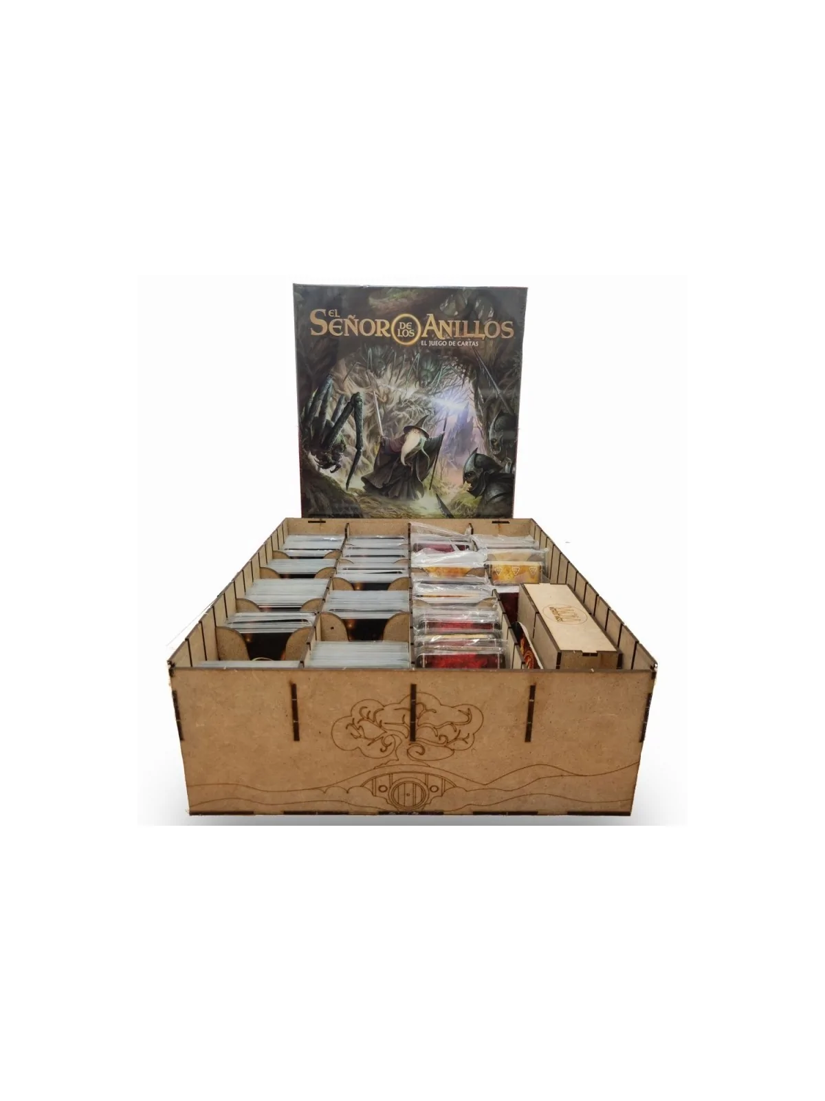 Caja Compatible con El Señor de los Anillos (Juegos de Cartas) (Base + Expansiones) de WithOut Mess en Insertos | La Cueva Roja