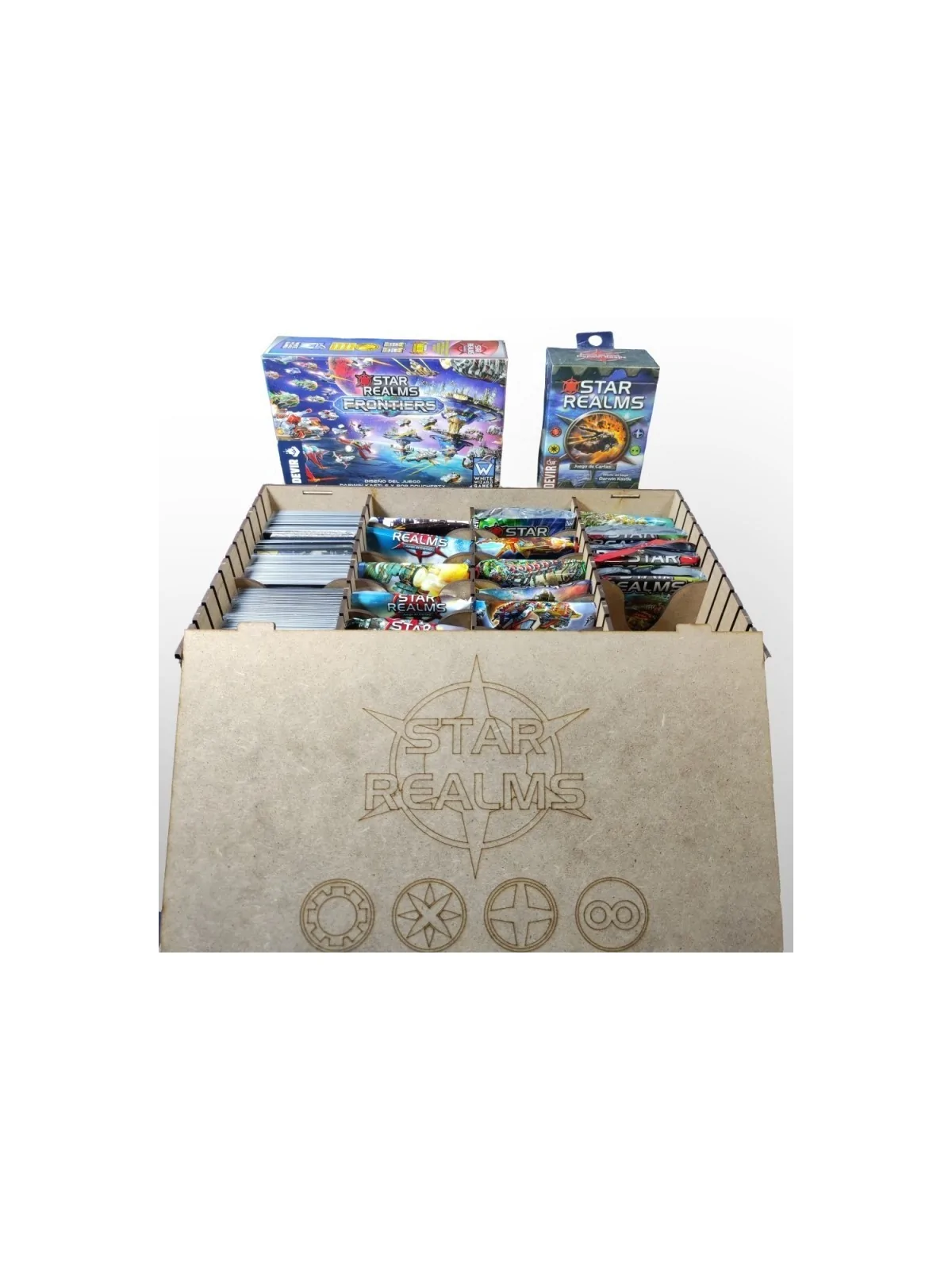 Caja Compatible con Star Realms (Base+Expansiones) de WithOut Mess en Insertos | La Cueva Roja