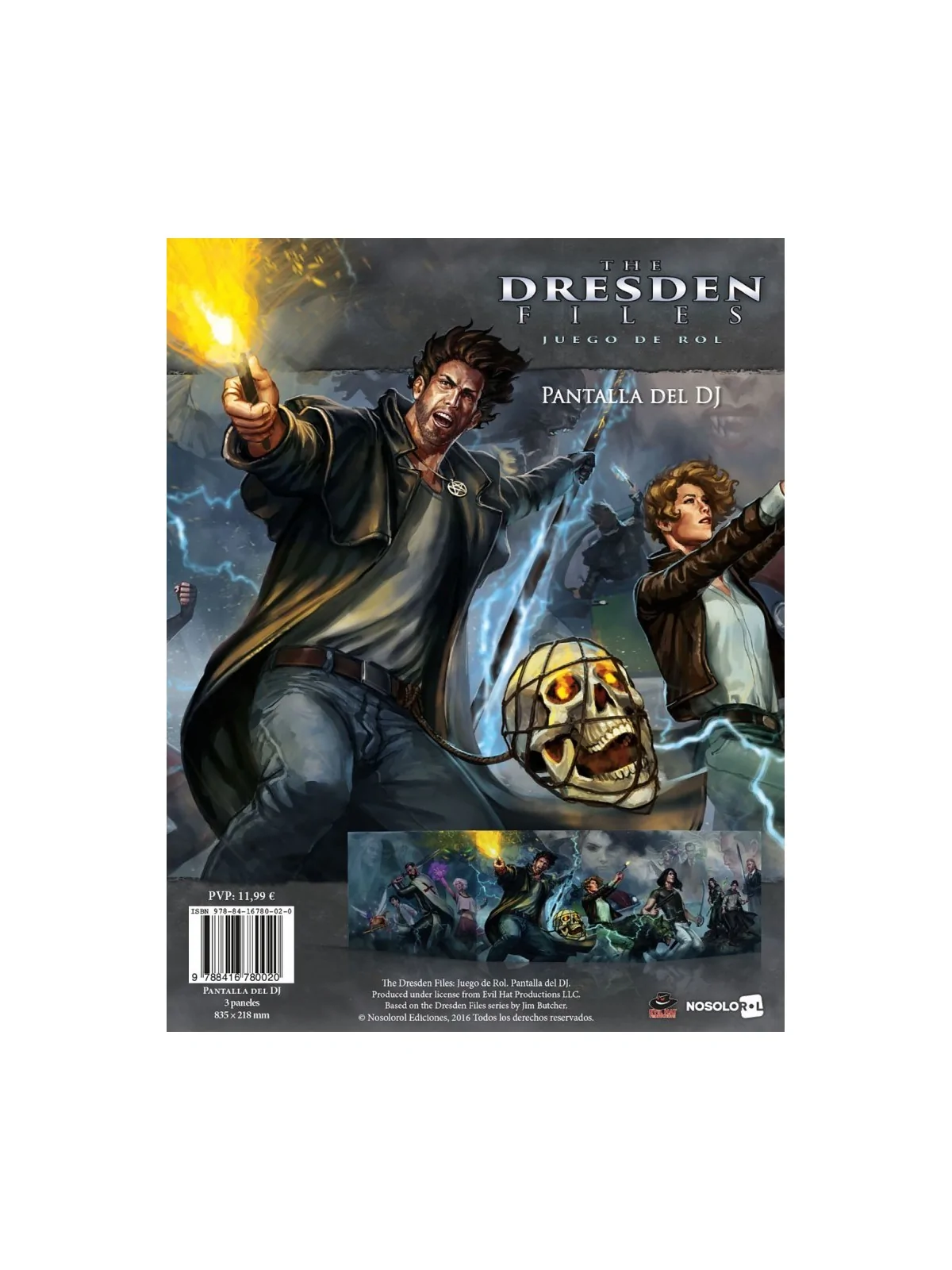 The Dresden Files: Pantalla del DJ de Nosolorol en Juegos de Rol | La Cueva Roja