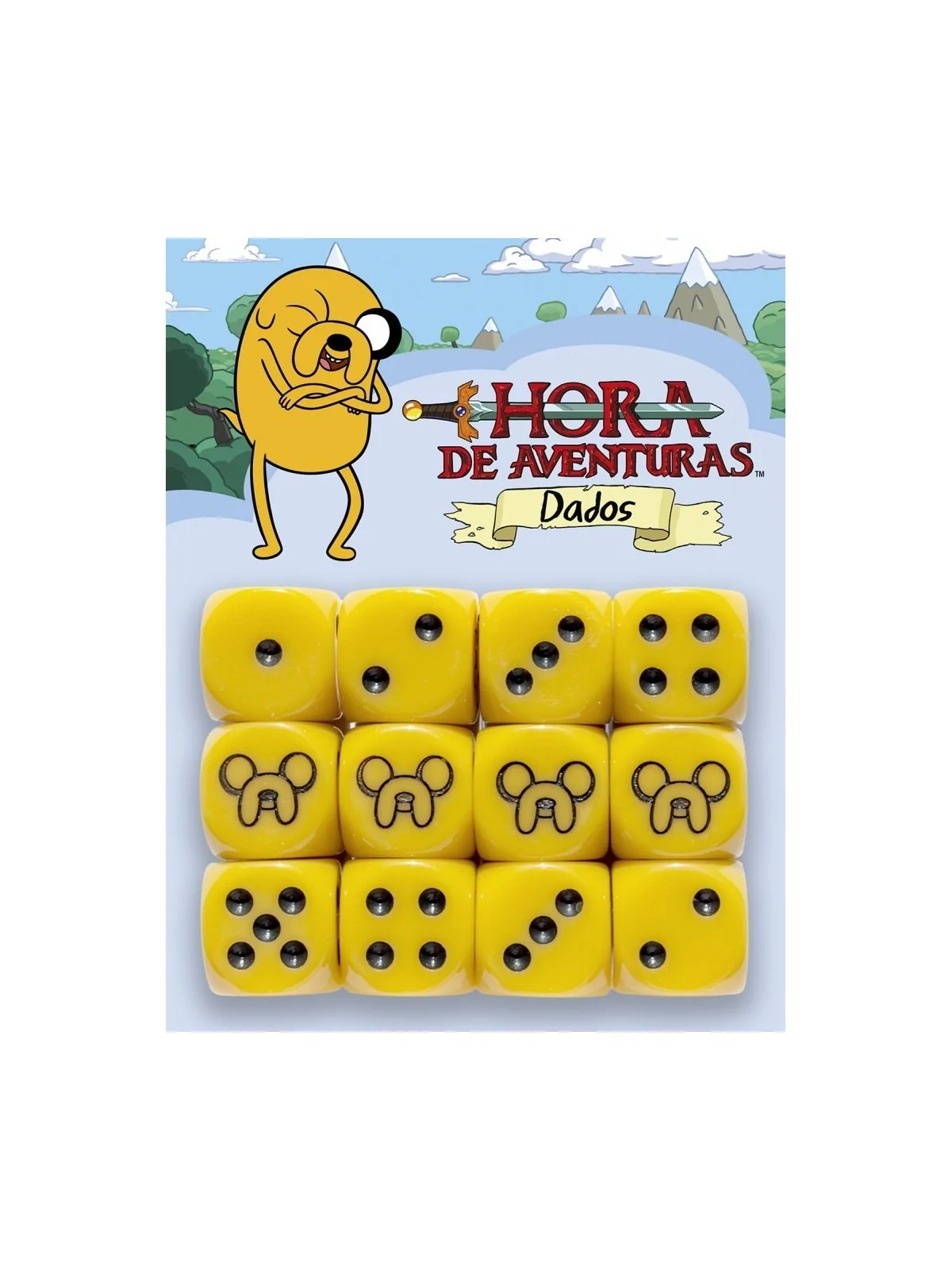 Dados de Hora de Aventuras: Jake de Nosolorol en Dados | La Cueva Roja