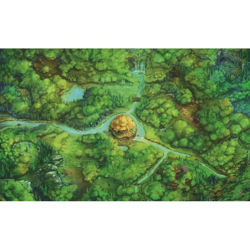 Tapete de Neopreno 140x80 cm - Bosque de Maldito Games en Tapetes | La Cueva Roja
