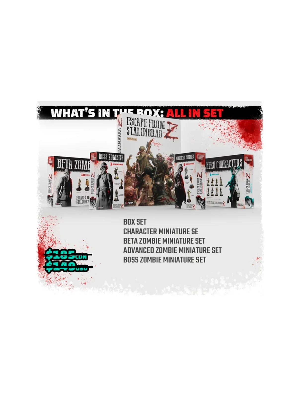 Escape from Stalingrad Z - All In Set  (Edición KS) de Raybox Games en Juegos de Tablero | La Cueva Roja
