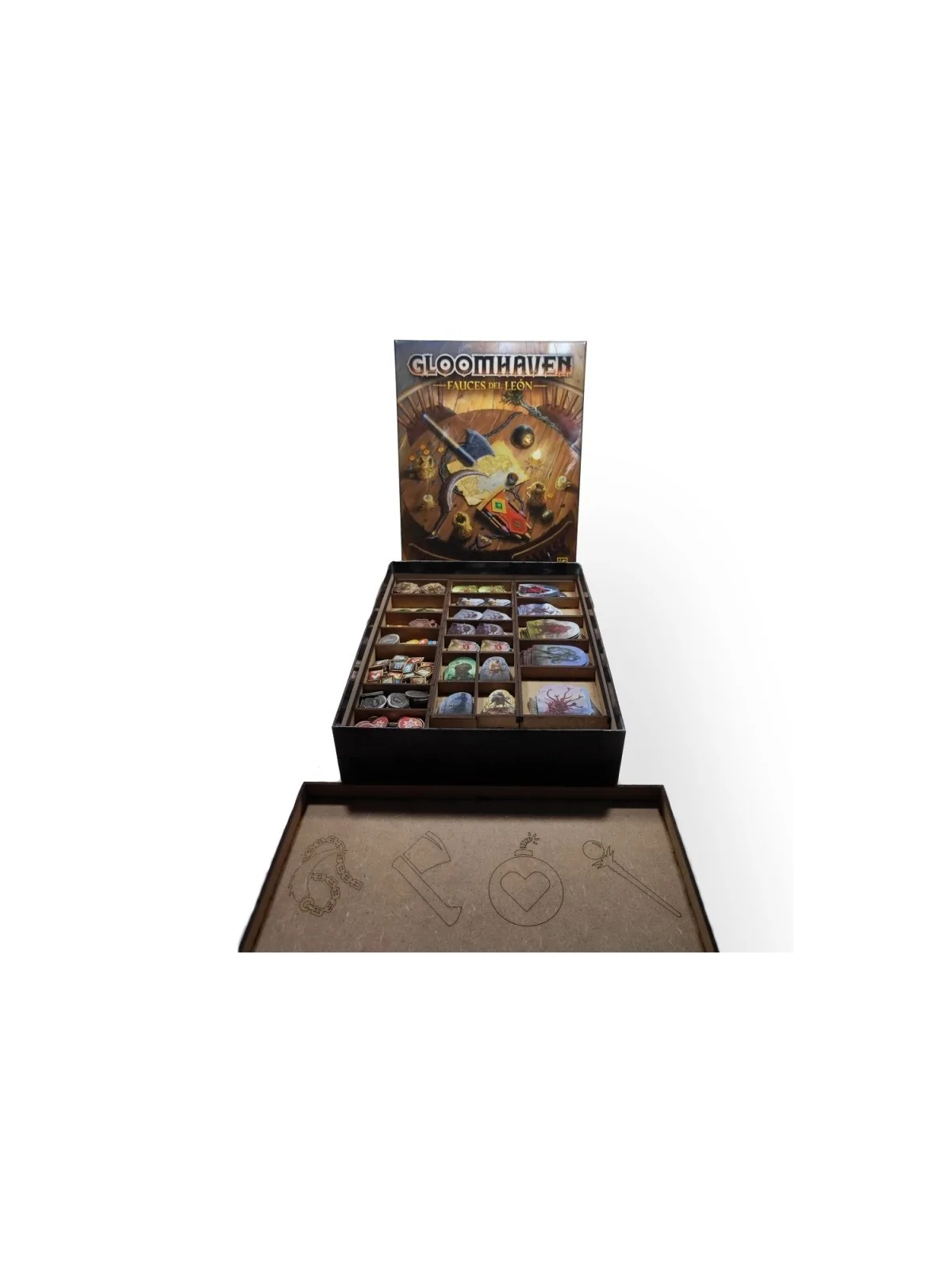 Inserto Compatible con Gloomhaven Fauces del León de WithOut Mess en Insertos | La Cueva Roja