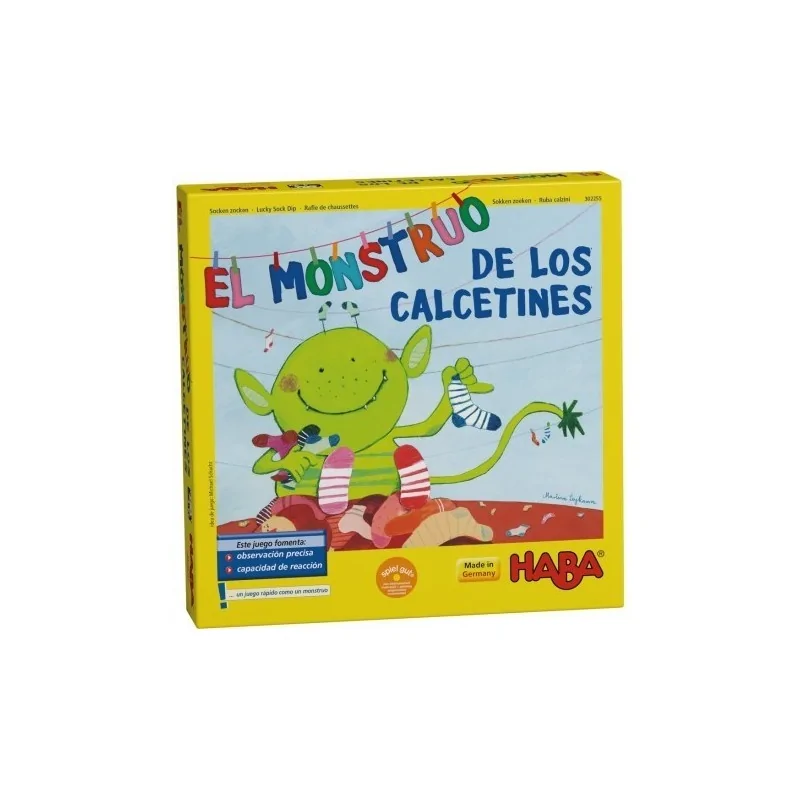 El Monstruo de los Calcetines de Haba en Juegos de Tablero | La Cueva Roja