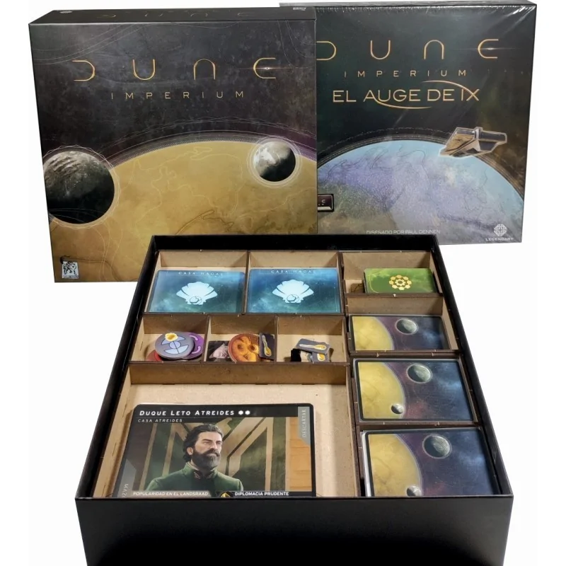 Inserto Compatible con Dune Imperium (Base+Expansion El Auge de IX) de WithOut Mess en Insertos | La Cueva Roja