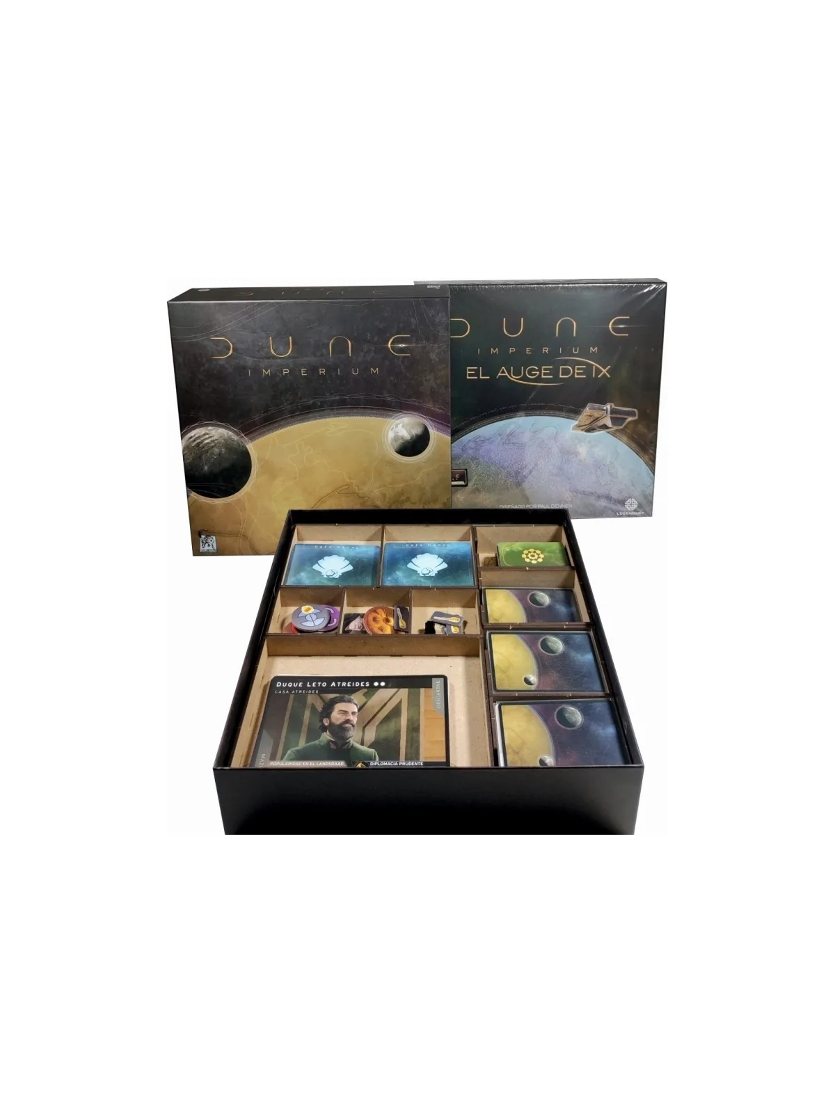 Inserto Compatible con Dune Imperium (Base+Expansion El Auge de IX) de WithOut Mess en Insertos | La Cueva Roja