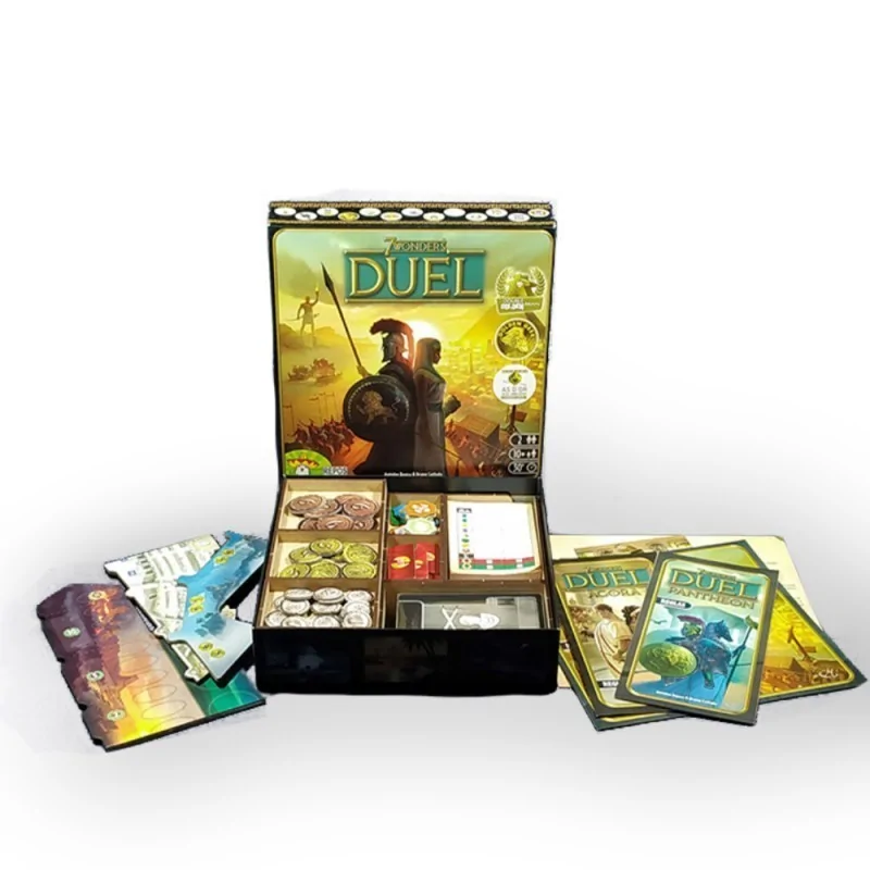Inserto Compatible con 7 Wonders Duel (Base+Expansión Ágora+Expansión Pantheon) de WithOut Mess en Insertos | La Cueva Roja