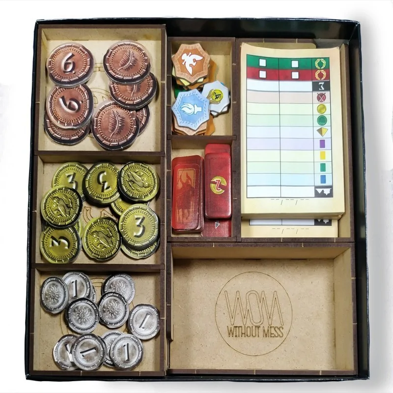 Inserto Compatible con 7 Wonders Duel (Base+Expansión Ágora+Expansión Pantheon) de WithOut Mess en Insertos | La Cueva Roja