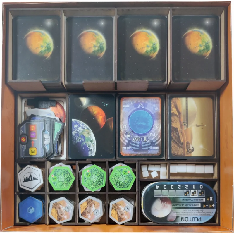 Inserto Compatible con Terraforming Mars (Base+Expansiones) de WithOut Mess en Insertos | La Cueva Roja