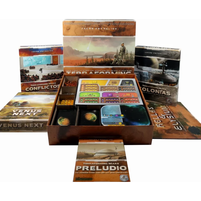 Inserto Compatible con Terraforming Mars (Base+Expansiones) de WithOut Mess en Insertos | La Cueva Roja