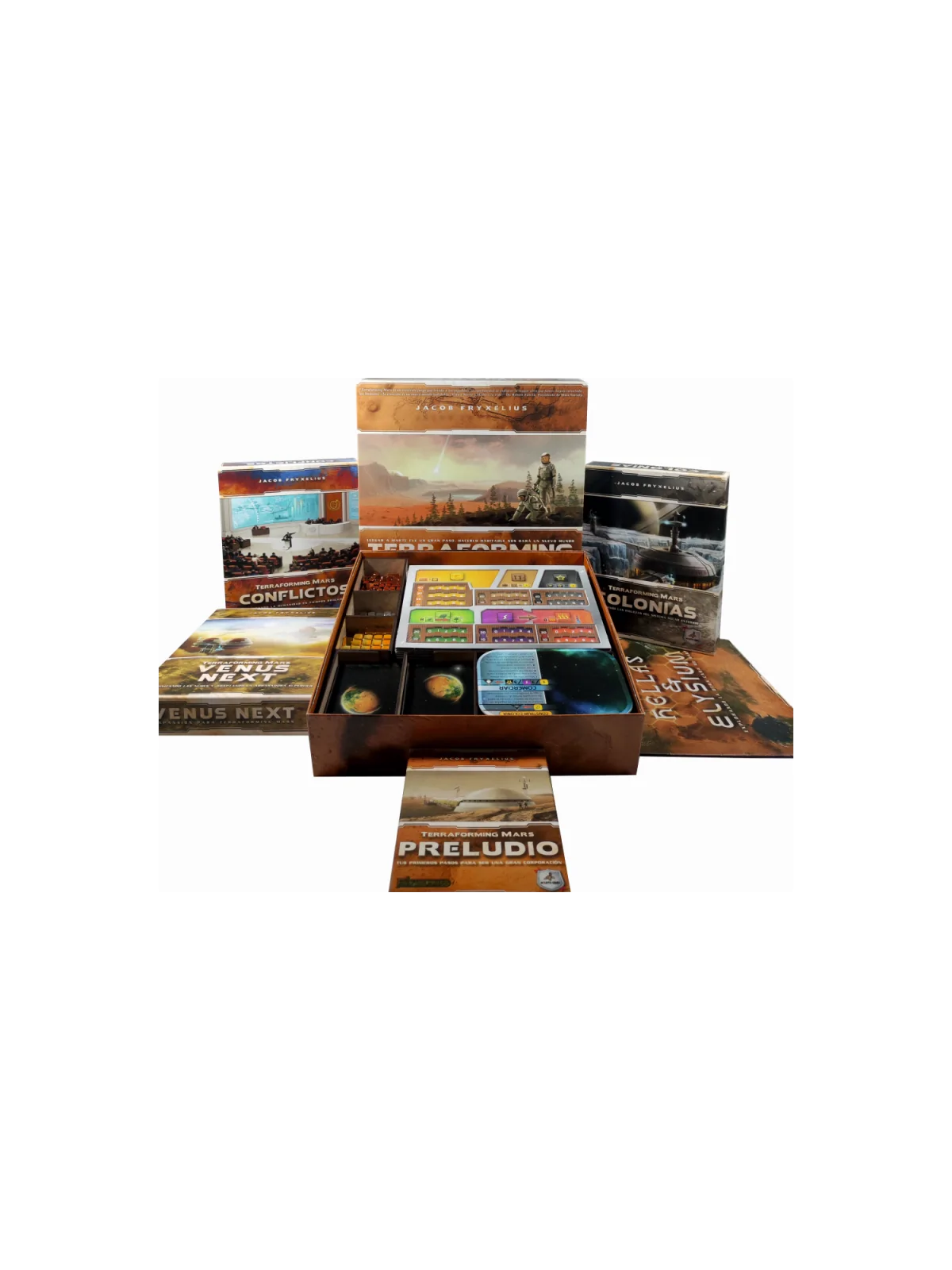 Inserto Compatible con Terraforming Mars (Base+Expansiones) de WithOut Mess en Insertos | La Cueva Roja