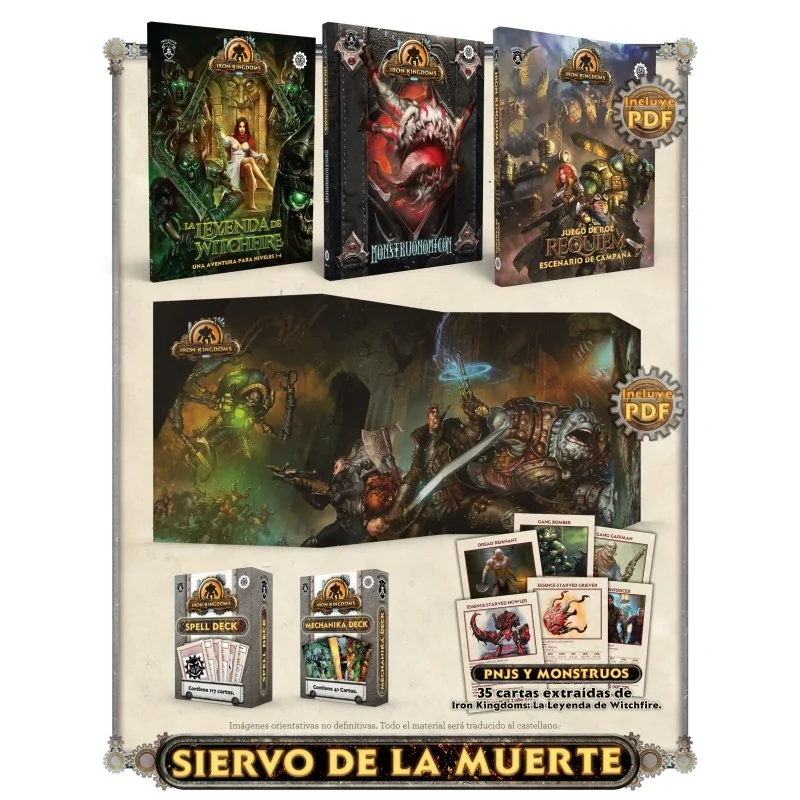 Iron Kingdoms: Réquiem - Siervo de la Muerte de Nosolorol en Juegos de Rol | La Cueva Roja