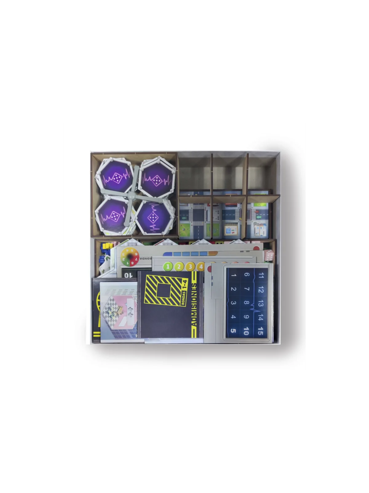 Inserto Compatible con Dice Hospital (Base+Exp.Cuidado Comunitario+Exp. Deluxe) de WithOut Mess en Insertos | La Cueva Roja