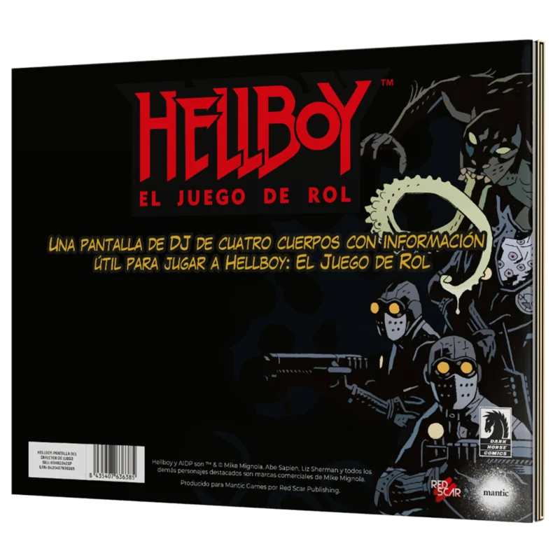 Hellboy: Pantalla del Director de Juego de Modiphius Entertainment en Juegos de Rol | La Cueva Roja