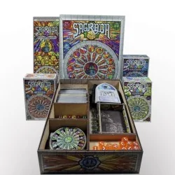 Inserto Compatible con Sagrada (Base+Exp. 5-6 Jugadores+Exp. Passion+Exp. Life+Exp. Glory) de WithOut Mess en Insertos | La Cuev