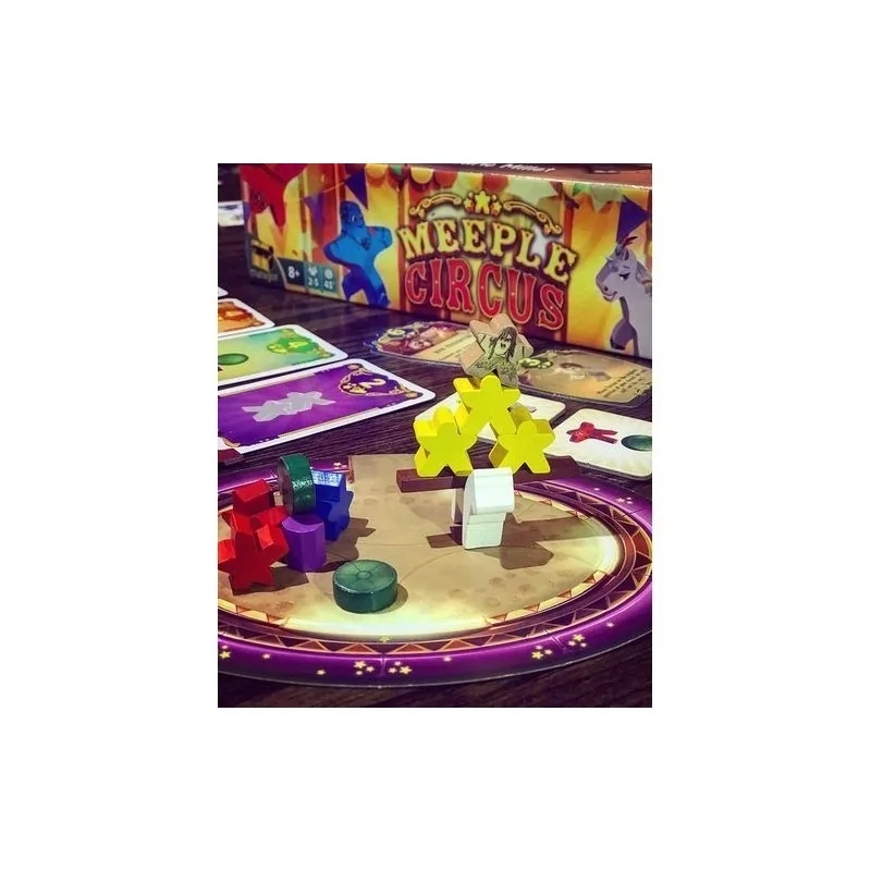 Meeple Circus de Gen X Games en Juegos de Tablero | La Cueva Roja