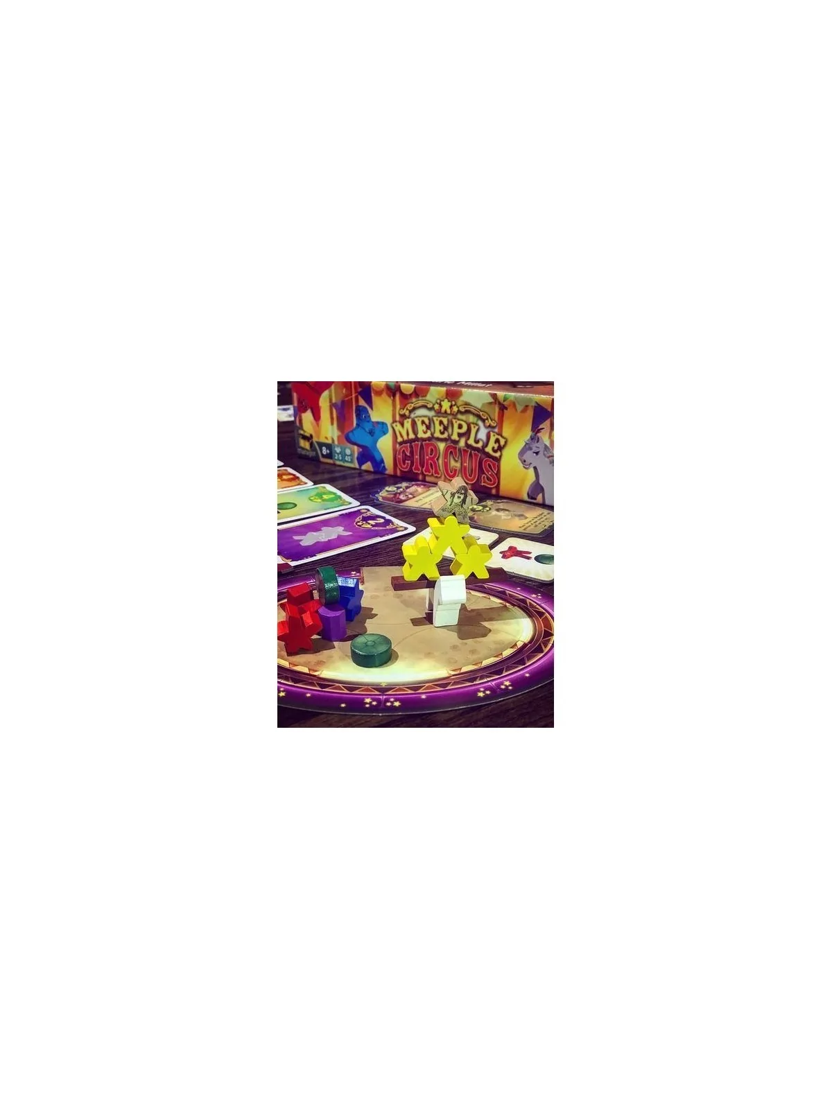 Meeple Circus de Gen X Games en Juegos de Tablero | La Cueva Roja