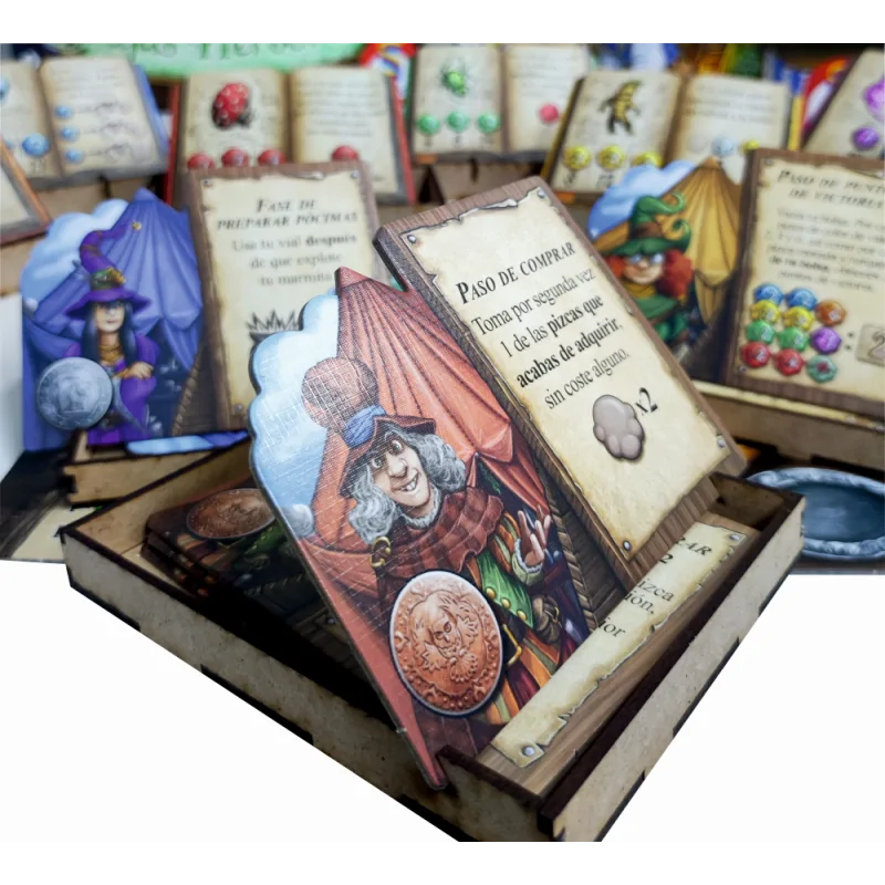 Inserto Compatible con Pócimas y Brebajes (Base + Exp. Las Brujas Herboristas + Exp. The Alchemists) de WithOut Mess en Insertos