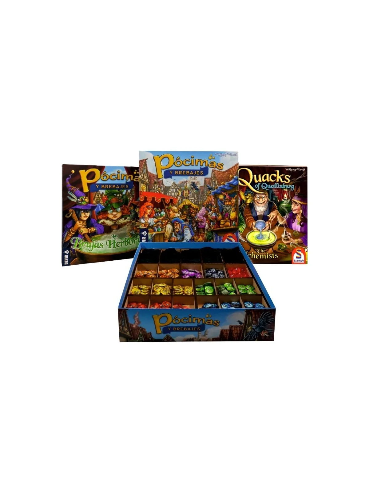 Inserto Compatible con Pócimas y Brebajes (Base + Exp. Las Brujas Herboristas + Exp. The Alchemists) de WithOut Mess en Insertos