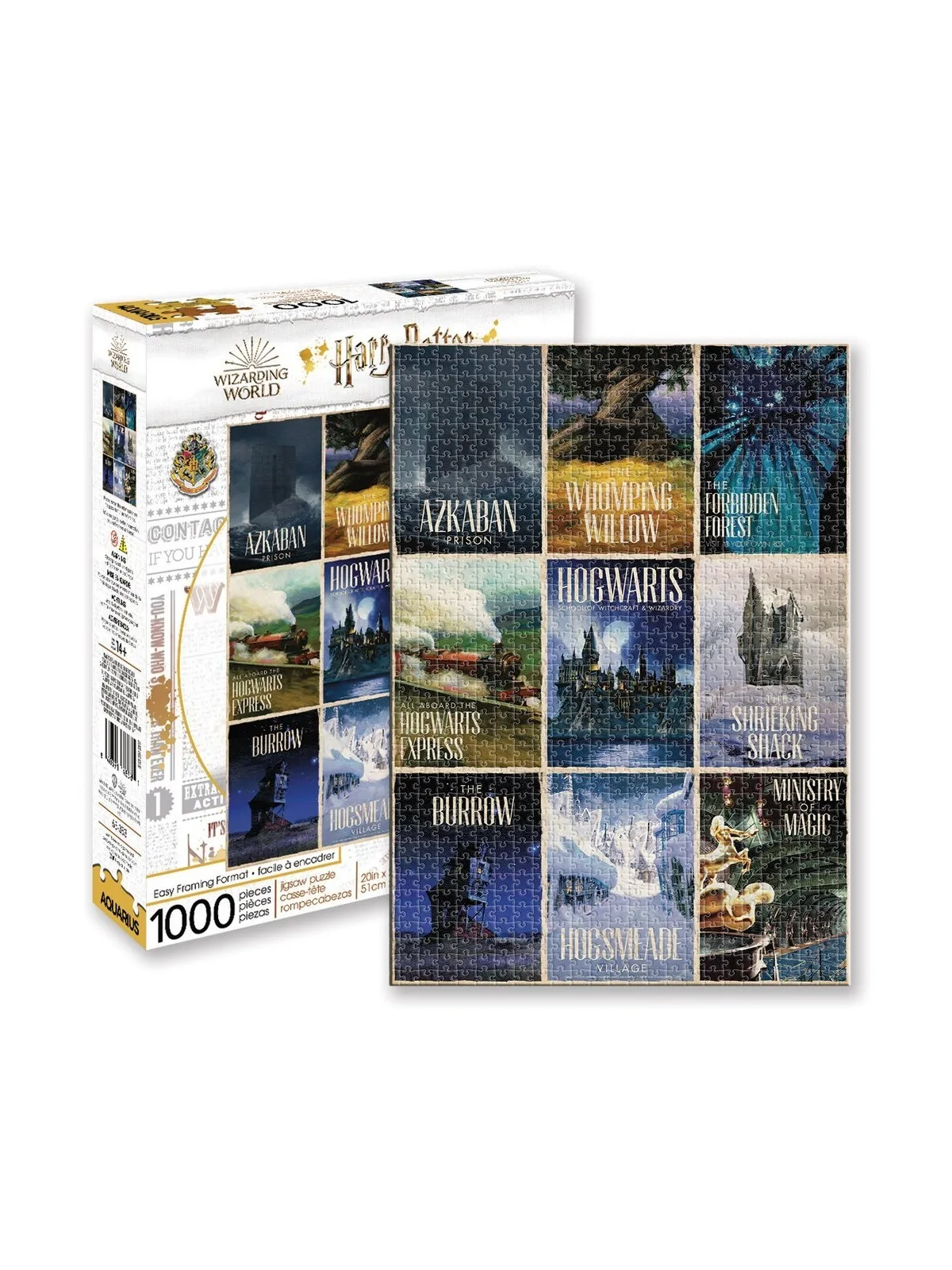 Puzzle de 1000 Piezas Harry Potter Posters de Viajes de Wizards Of The Coast en Otros | La Cueva Roja
