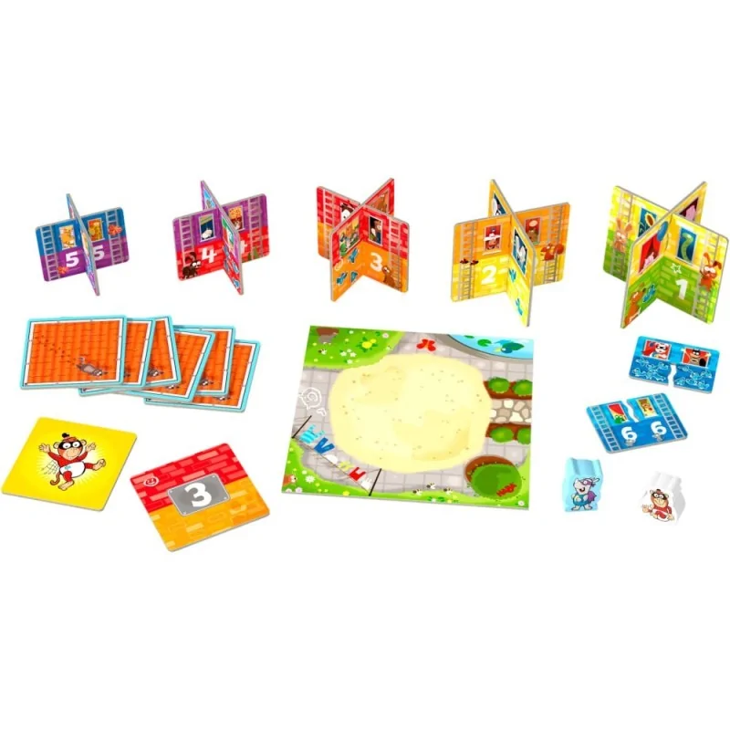 Mis Primeros Juegos: Rhino Hero Junior de Haba en Juegos de Tablero | La Cueva Roja