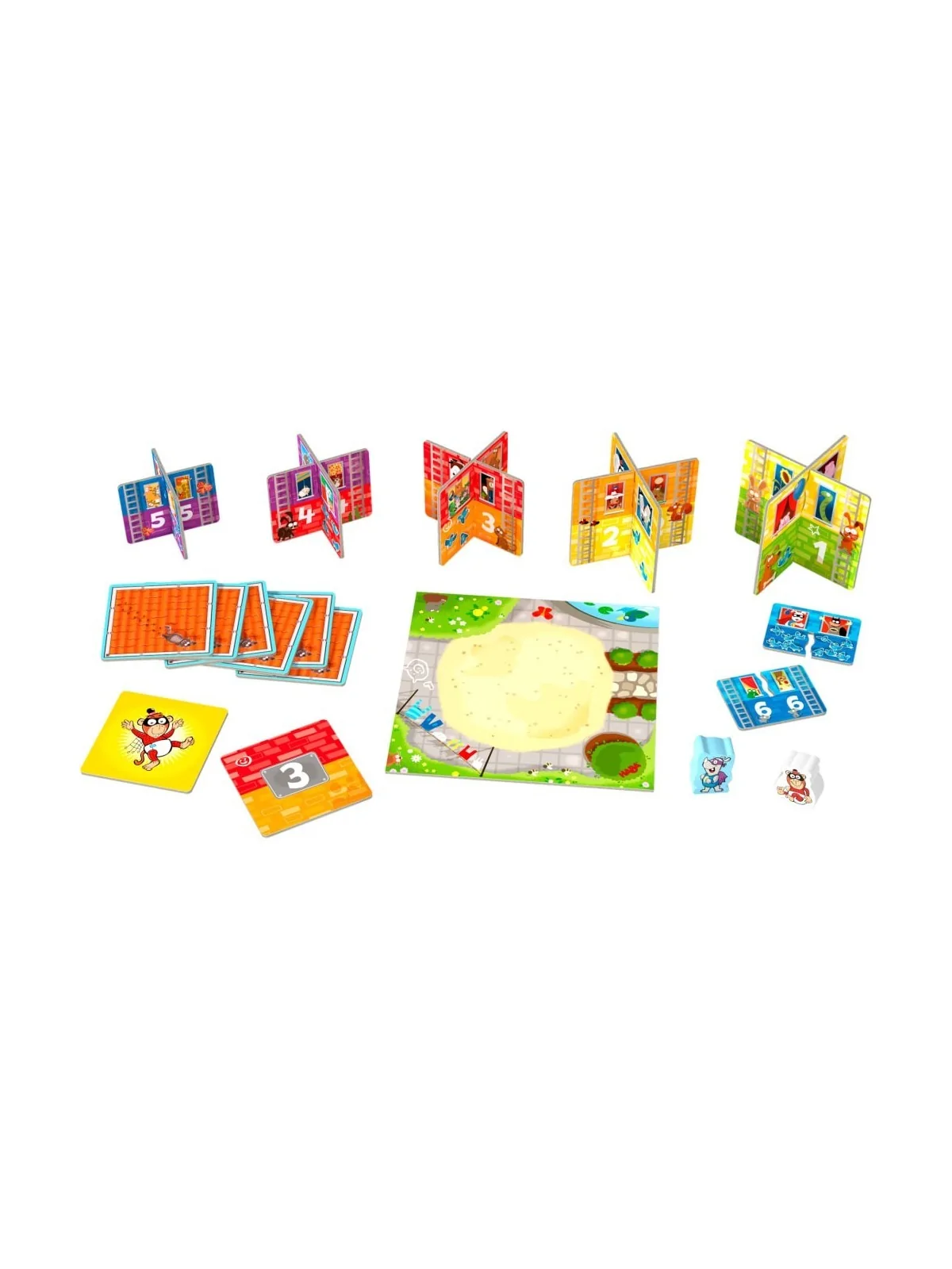 Mis Primeros Juegos: Rhino Hero Junior de Haba en Juegos de Tablero | La Cueva Roja