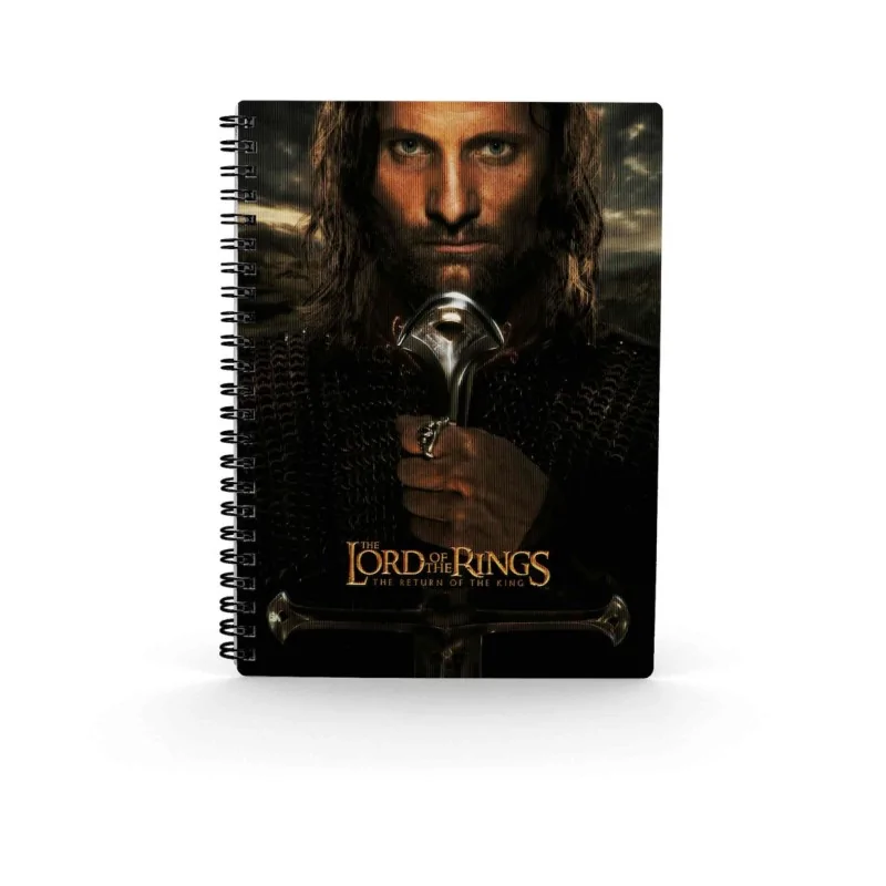 Libreta Efecto 3D Aragorn El Señor de los Anillos de SD GAMES en Papelería | La Cueva Roja