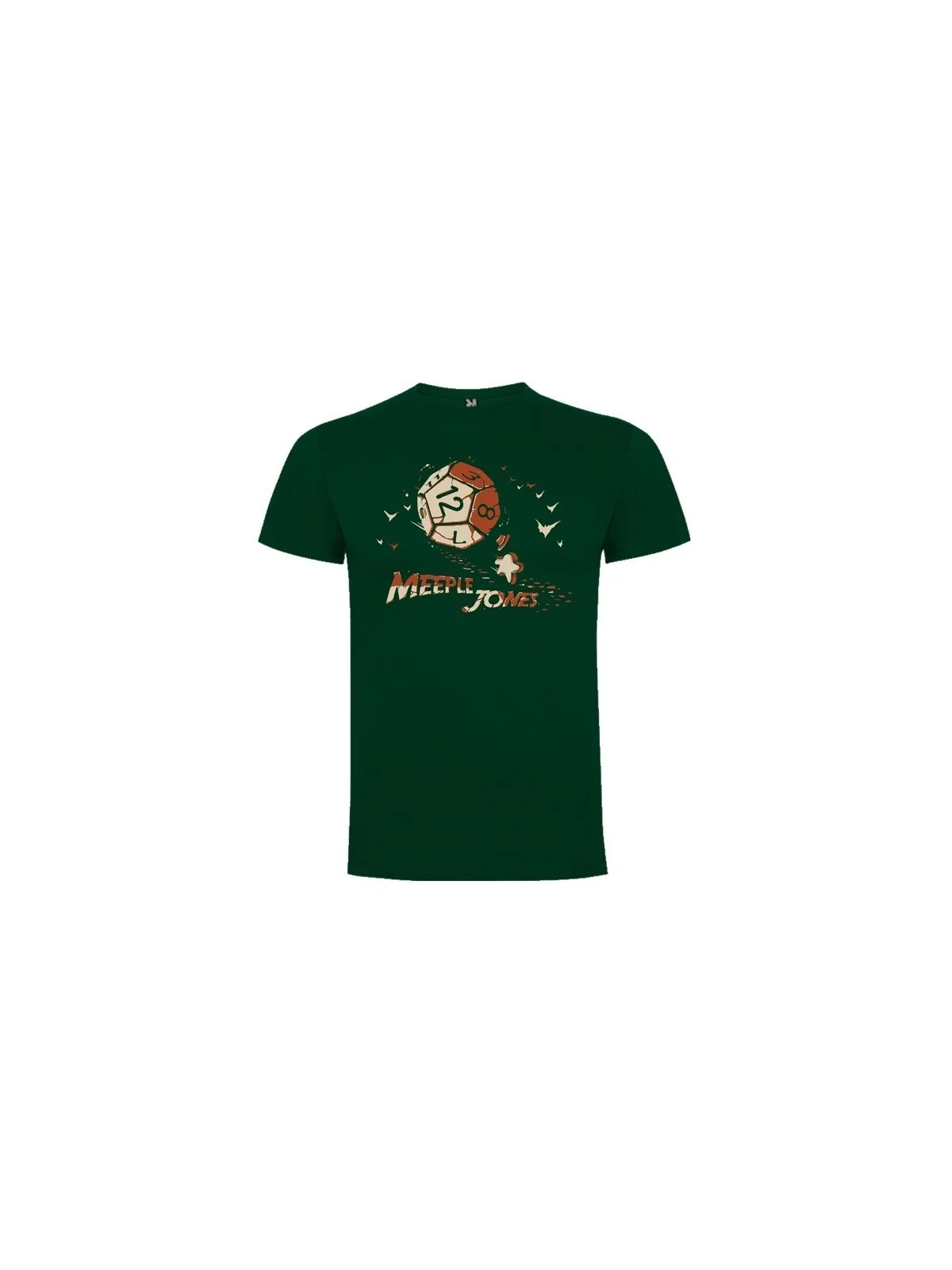 Camiseta Unisex Meeple Jones de Maldito Games en Camisetas | La Cueva Roja