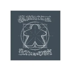 Camiseta Unisex Meeple Vinci de Maldito Games en Camisetas | La Cueva Roja