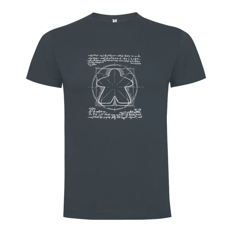 Camiseta Unisex Meeple Vinci de Maldito Games en Camisetas | La Cueva Roja