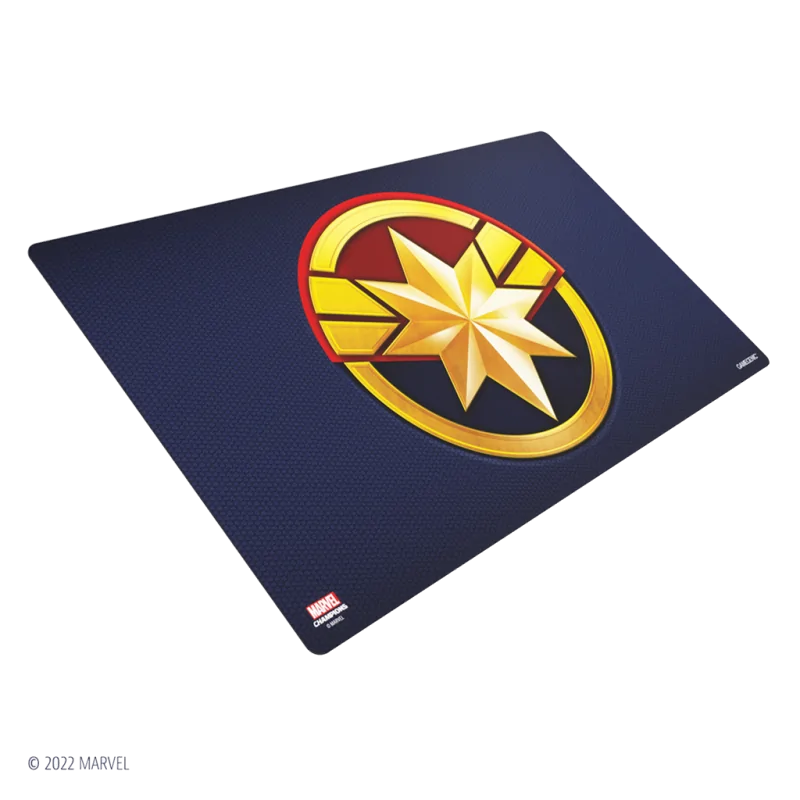 Marvel Champions Game Mat Captain Marvel de Gamegenic en Tapetes | La Cueva Roja