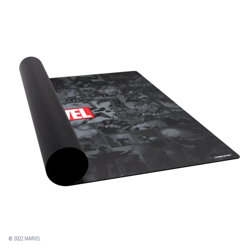 Marvel Champions Game Mat XL Marvel Black de Gamegenic en Tapetes | La Cueva Roja