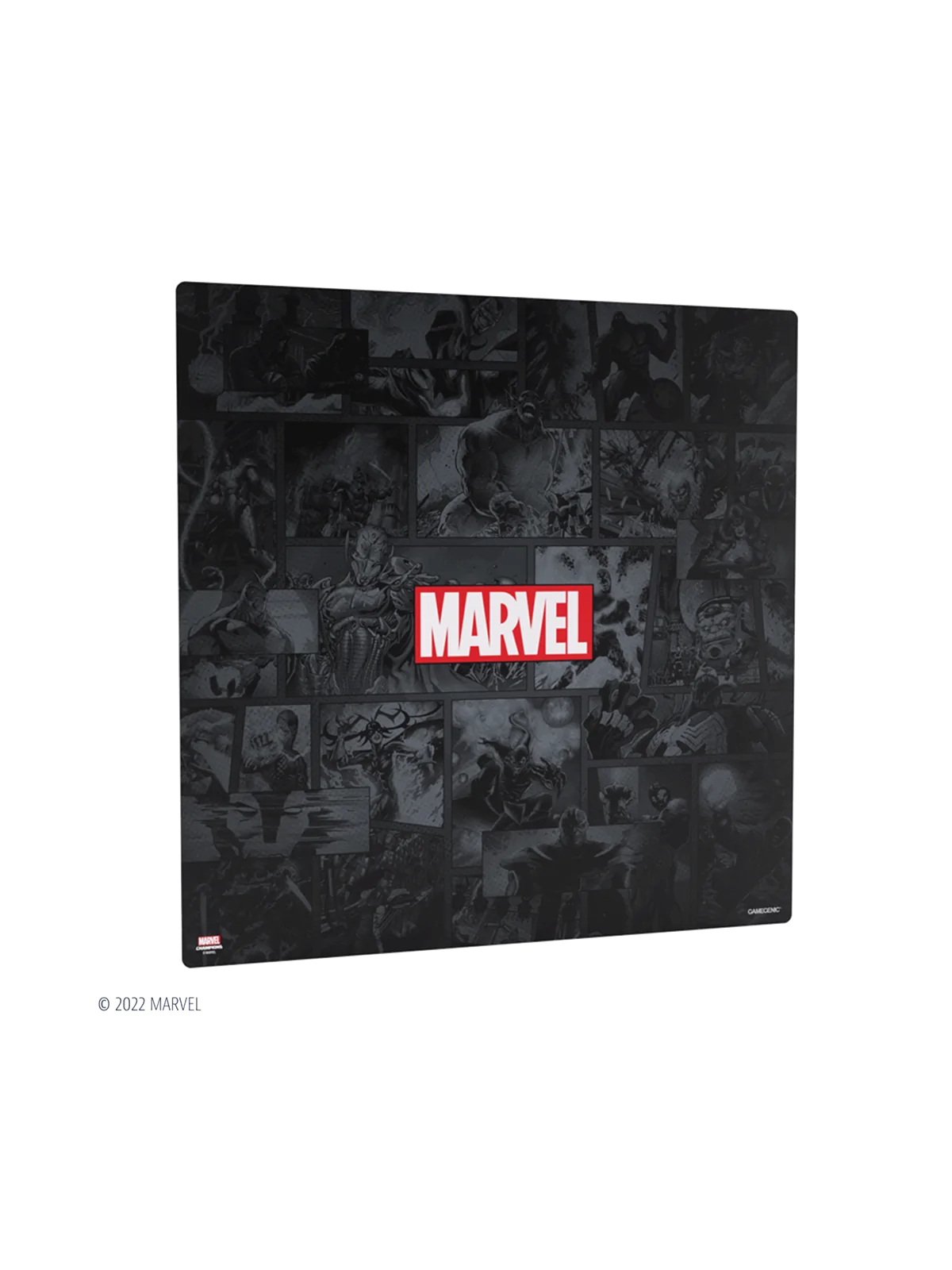 Marvel Champions Game Mat XL Marvel Black de Gamegenic en Tapetes | La Cueva Roja