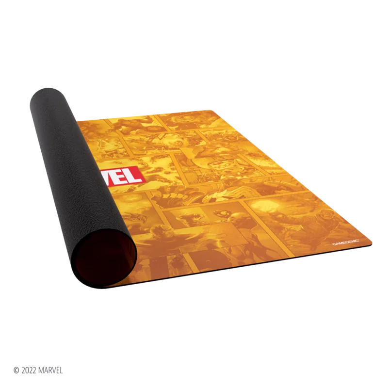 Marvel Champions Game Mat XL Marvel Orange de Gamegenic en Tapetes | La Cueva Roja