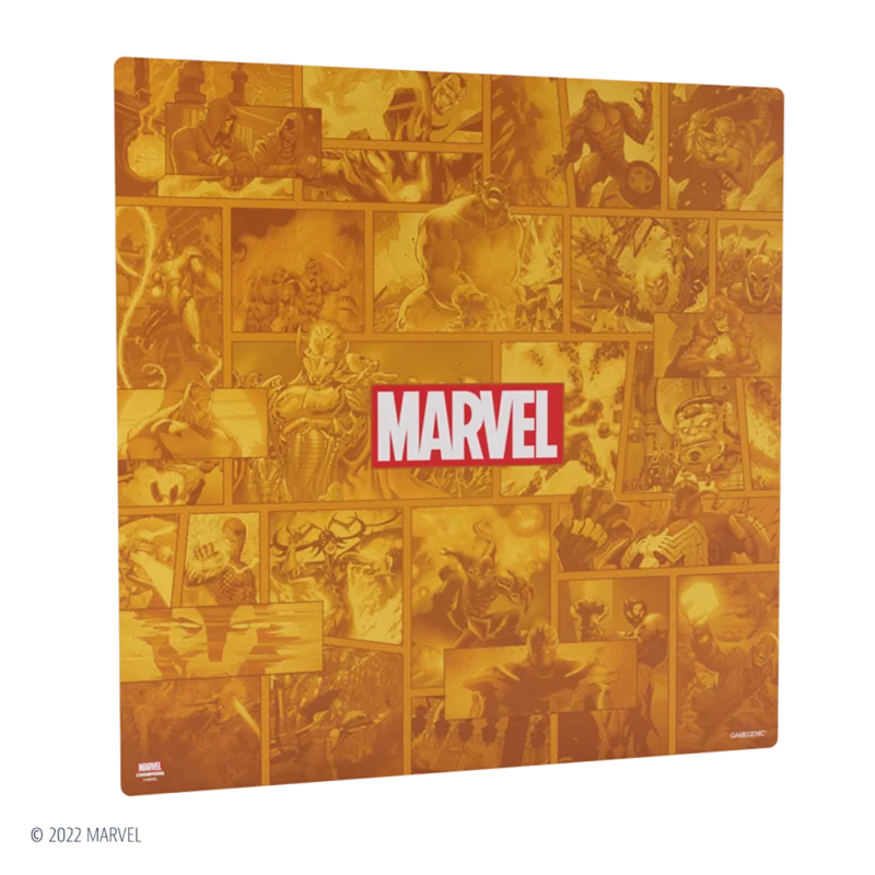 Marvel Champions Game Mat XL Marvel Orange de Gamegenic en Tapetes | La Cueva Roja