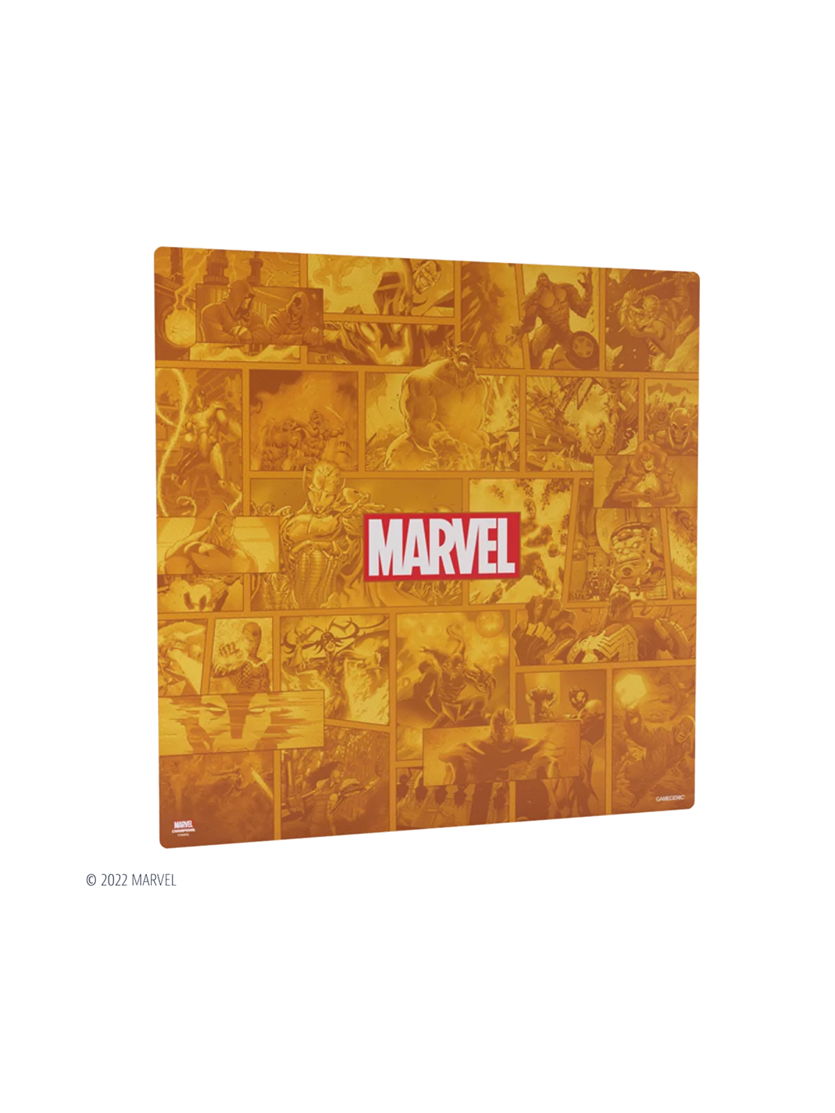 Marvel Champions Game Mat XL Marvel Orange de Gamegenic en Tapetes | La Cueva Roja