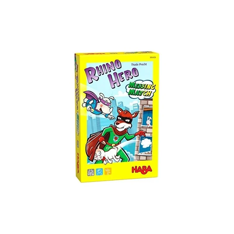 Rhino Hero: Missing Match de Haba en Juegos de Cartas | La Cueva Roja