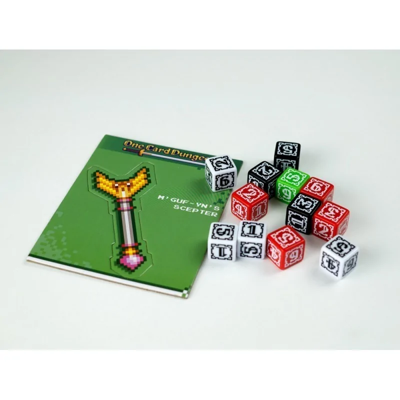 Dados Personalizados: Mazmorra en 1 Carta de Maldito Games en Dados | La Cueva Roja