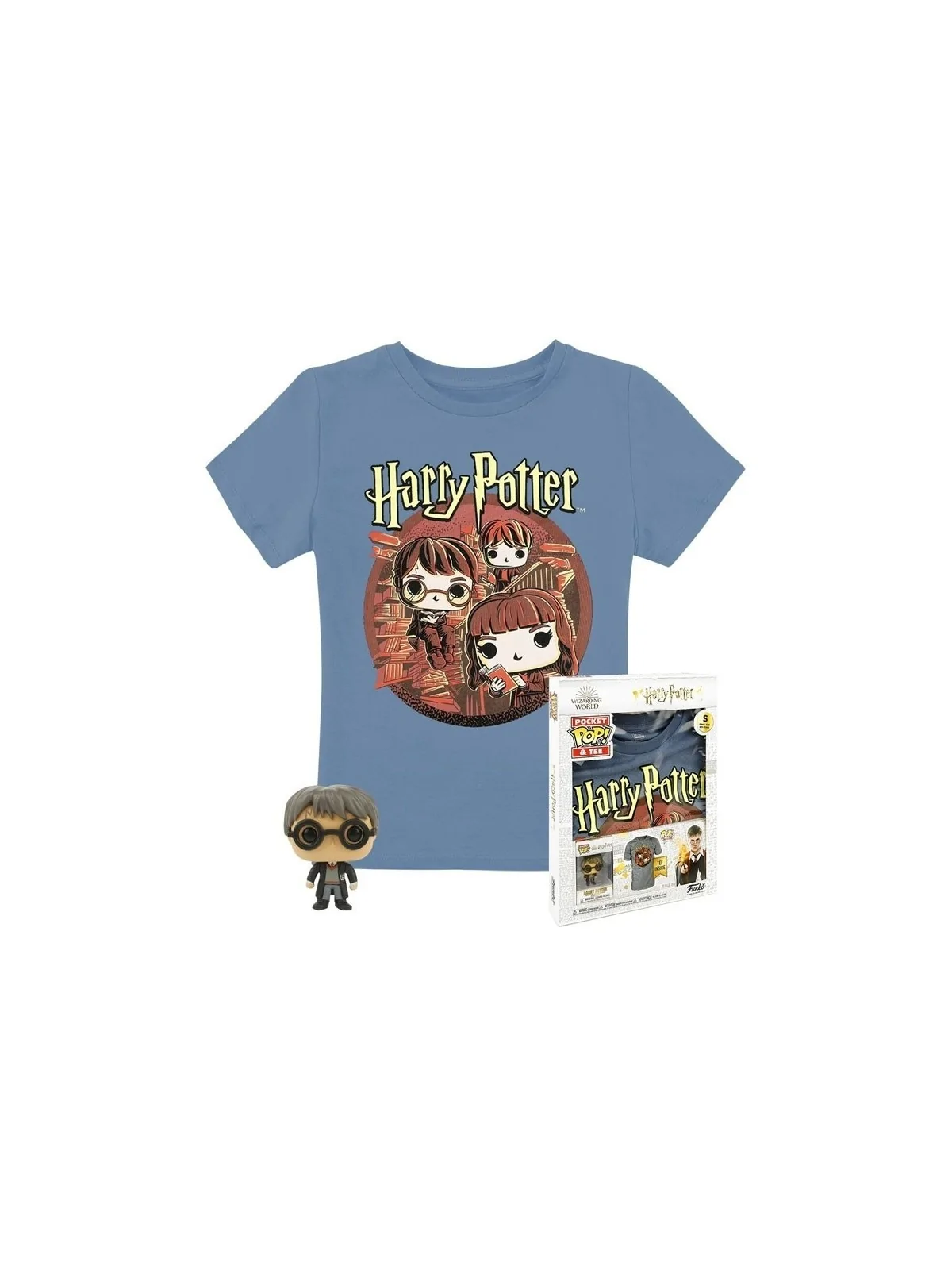 Funko Pocket POP & Tee! Harry Potter Trio de Funko en Funko Pop | La Cueva Roja