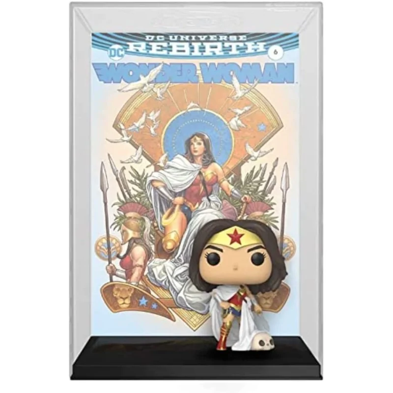 Funko Pop! Comic Cover: Wonder Woman 80th - Wonder Woman (Rebirth) On Throne de Funko en Funko Pop | La Cueva Roja