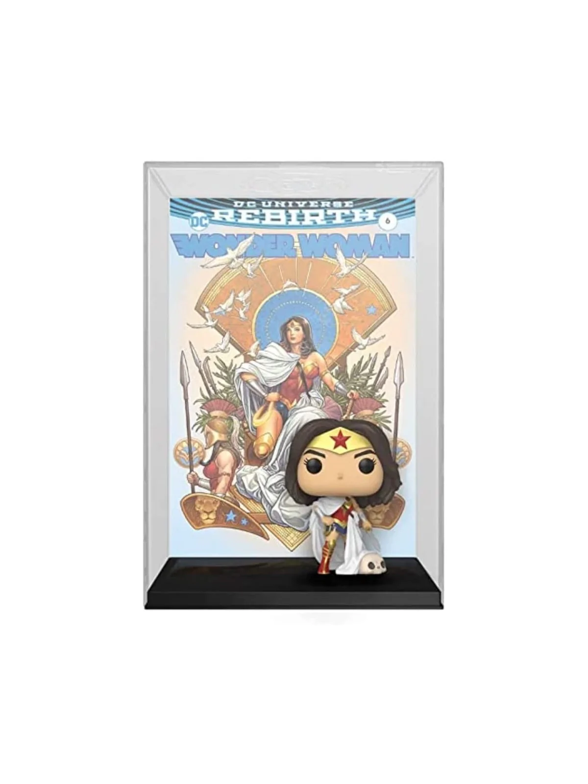 Funko Pop! Comic Cover: Wonder Woman 80th - Wonder Woman (Rebirth) On Throne de Funko en Funko Pop | La Cueva Roja