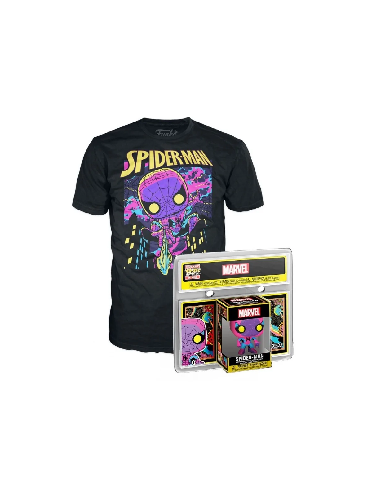 Funko Pocket POP & Tee! Spider-Man + Camiseta de Funko en Funko Pop | La Cueva Roja