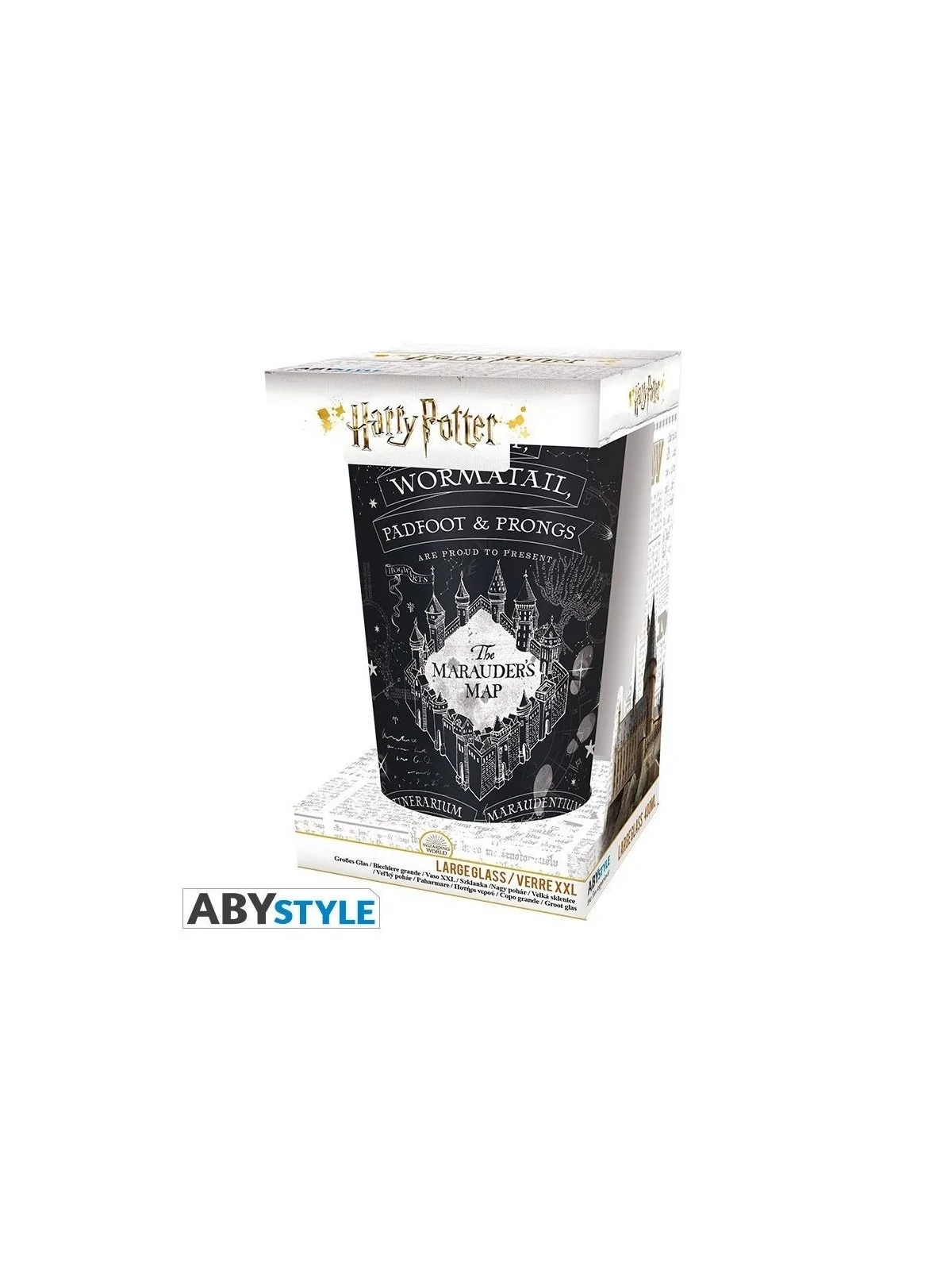 Vaso XXL 400ML Mapa del Merodeador Matte Harry Potter de Abystyle en Tazas - Vasos | La Cueva Roja