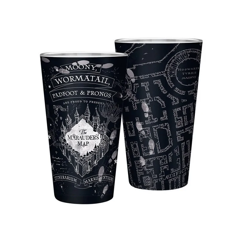 Vaso XXL 400ML Mapa del Merodeador Matte Harry Potter de Abystyle en Tazas - Vasos | La Cueva Roja