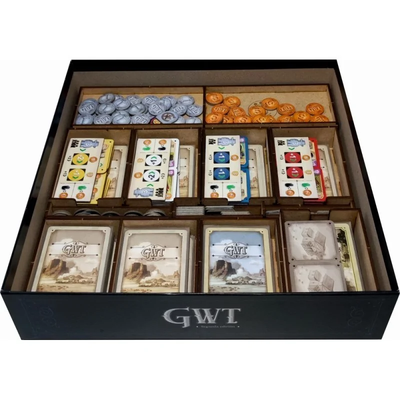 Inserto Compatible con Great Western Trail 2da Edición (Base + Exp. Rieles Hacia el Norte) de WithOut Mess en Insertos | La Cuev