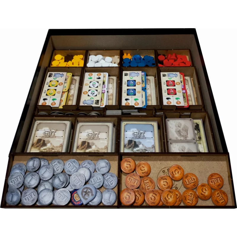 Inserto Compatible con Great Western Trail 2da Edición (Base + Exp. Rieles Hacia el Norte) de WithOut Mess en Insertos | La Cuev