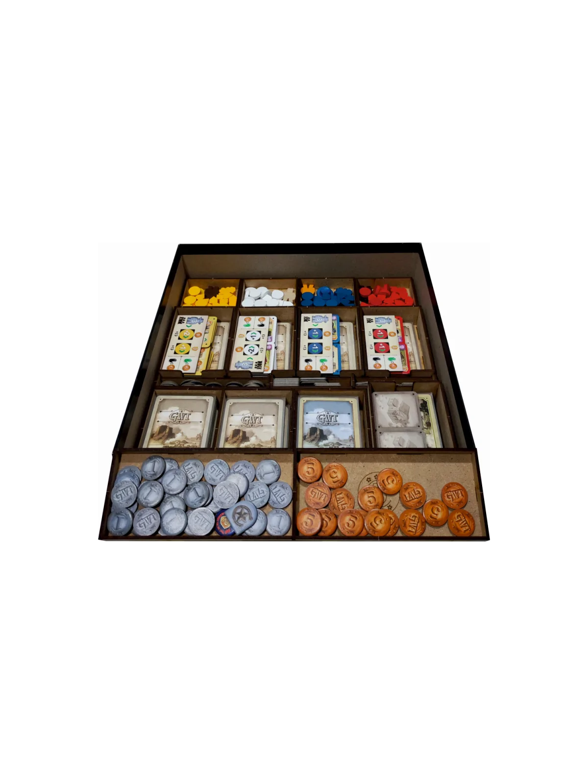 Inserto Compatible con Great Western Trail 2da Edición (Base + Exp. Rieles Hacia el Norte) de WithOut Mess en Insertos | La Cuev