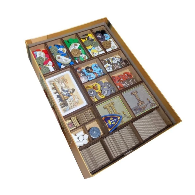 Inserto Compatible con Orléans (Base+Exp.Comercio e Intriga+Exp.Invasión) de WithOut Mess en Insertos | La Cueva Roja