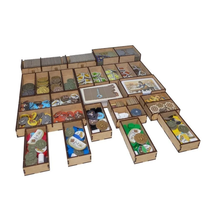 Inserto Compatible con Orléans (Base+Exp.Comercio e Intriga+Exp.Invasión) de WithOut Mess en Insertos | La Cueva Roja