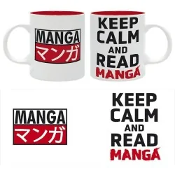 Taza Keep Calm and Read Manga Asian Art - 320 ml de ABYSSE en Tazas - Vasos | La Cueva Roja